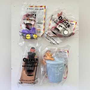 1996 Vintage Disney Oliver & Company Burger King Toys